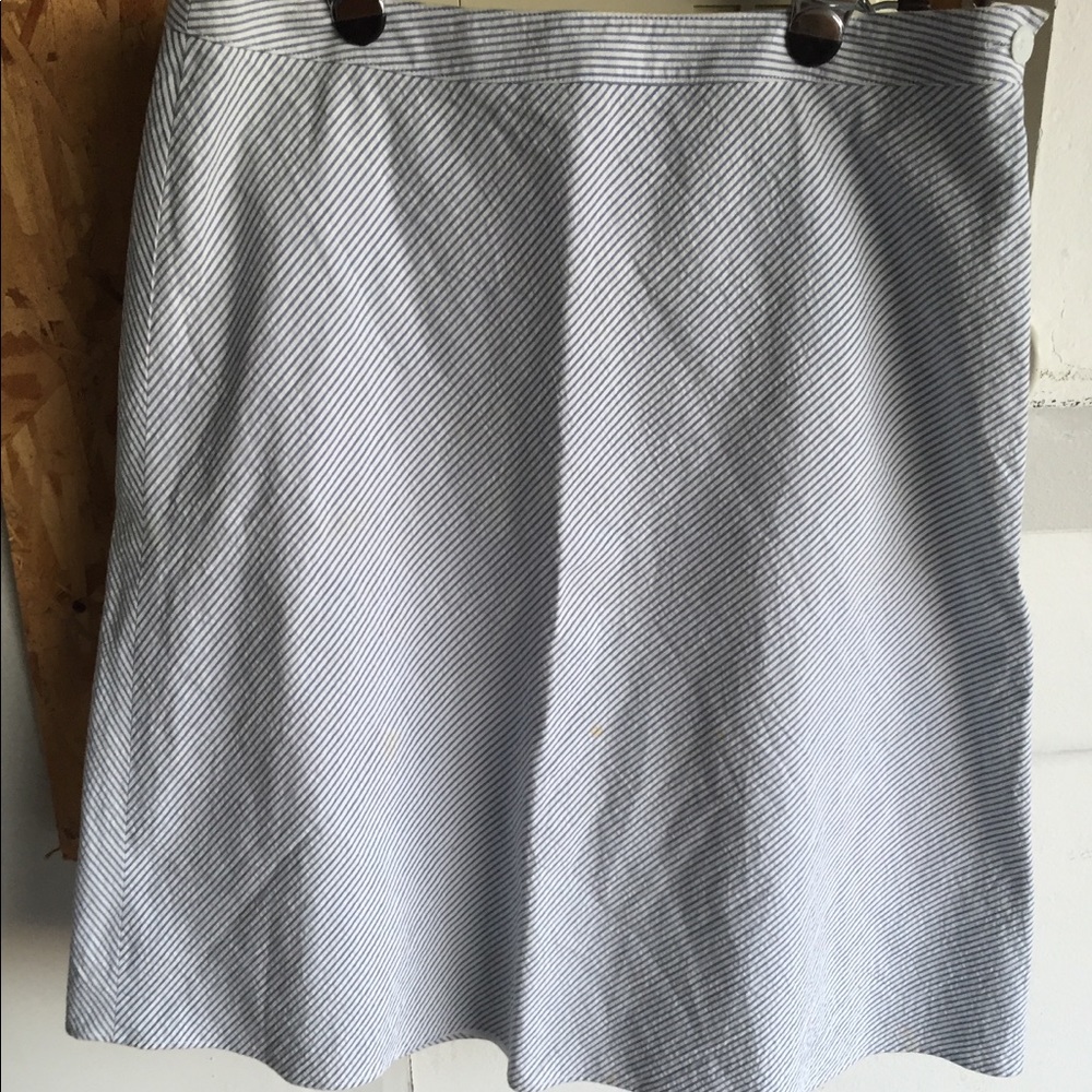 Anne Taylor Skirt knee length striped